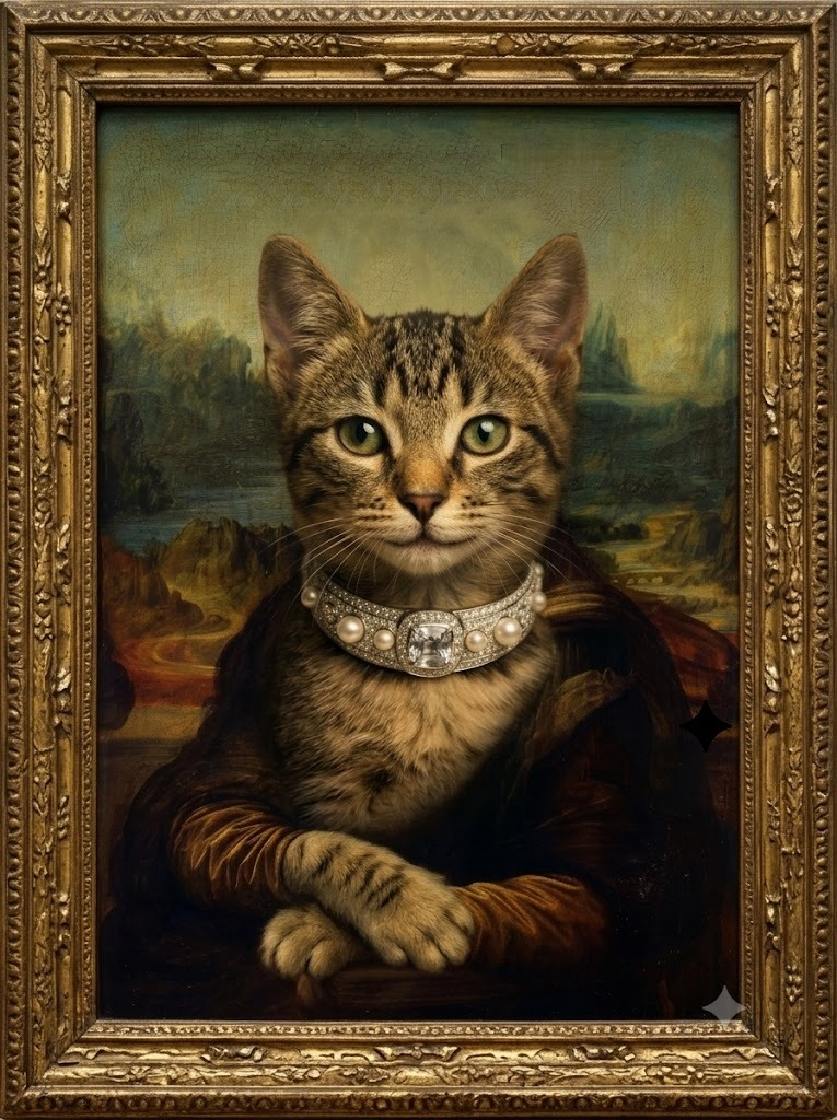 Cate as the Mona Lisa
